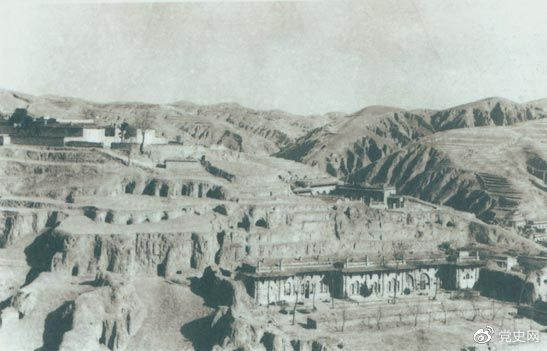 1947年12月25日至28日，中共中央在陜北米脂楊家溝召開擴大會議（十二月會議）。圖為會議會址。